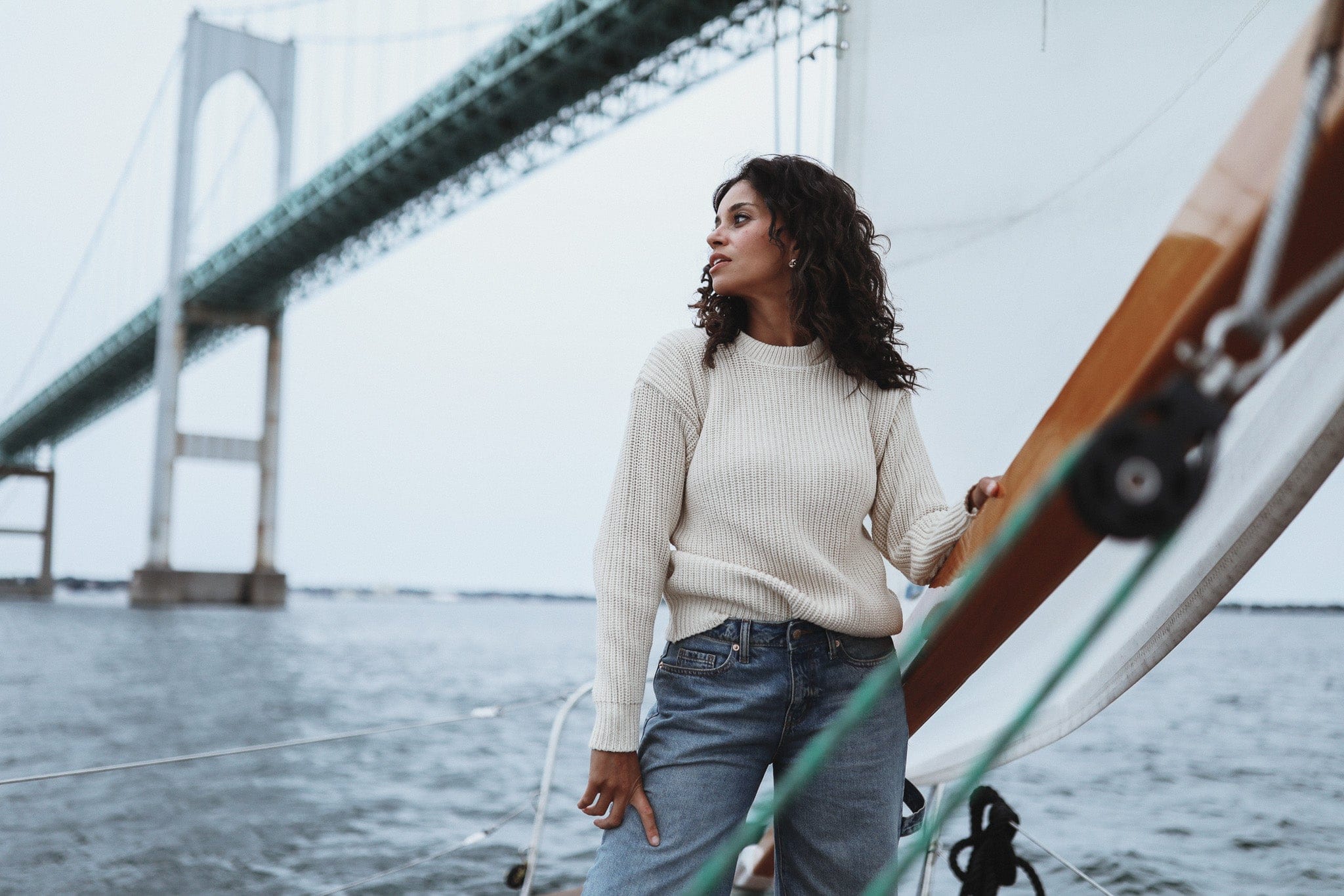 Whalerknits Sweaters Newport Shaker Knit Crewneck Sweater