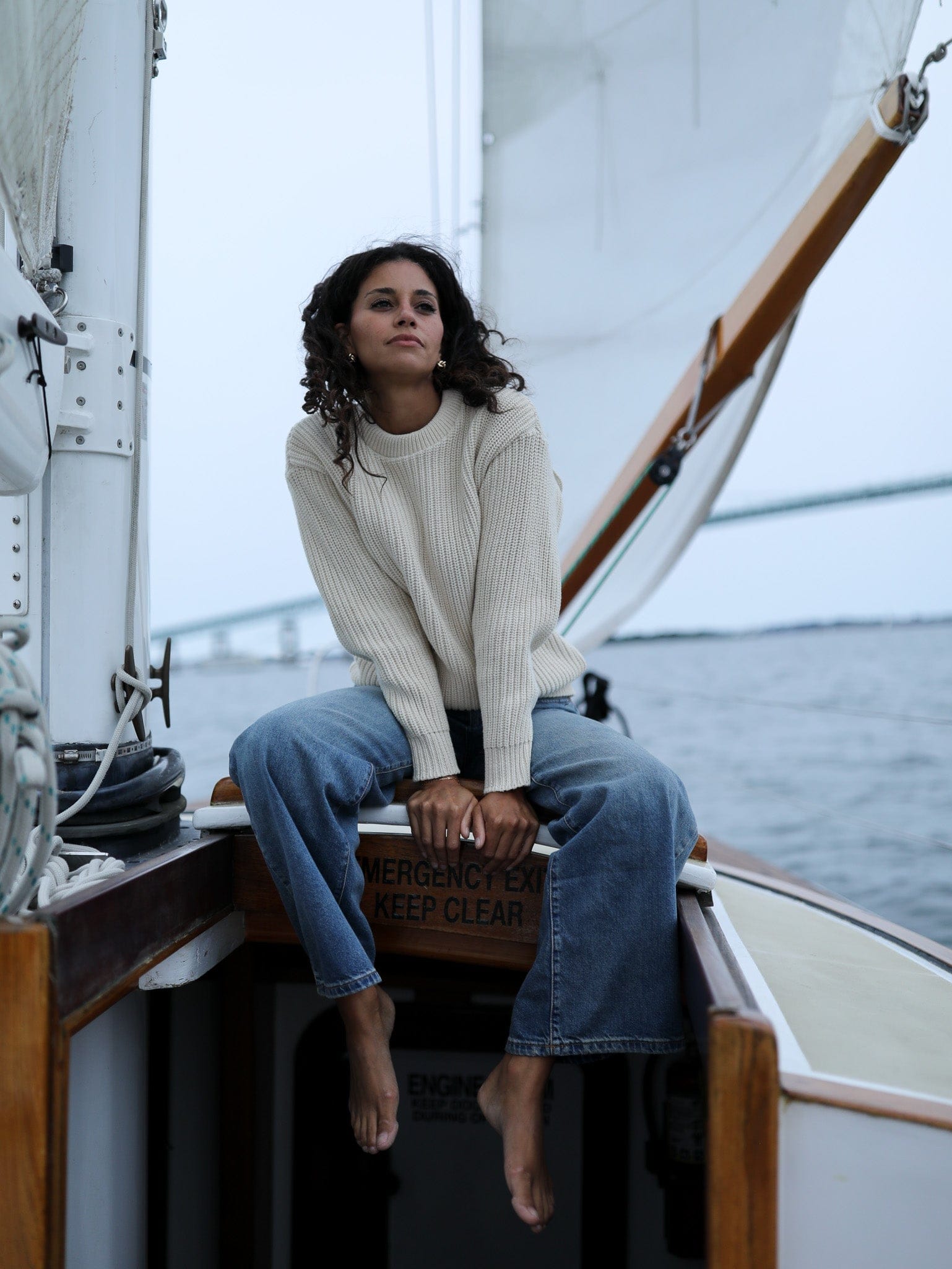 Whalerknits Sweaters Newport Shaker Knit Crewneck Sweater