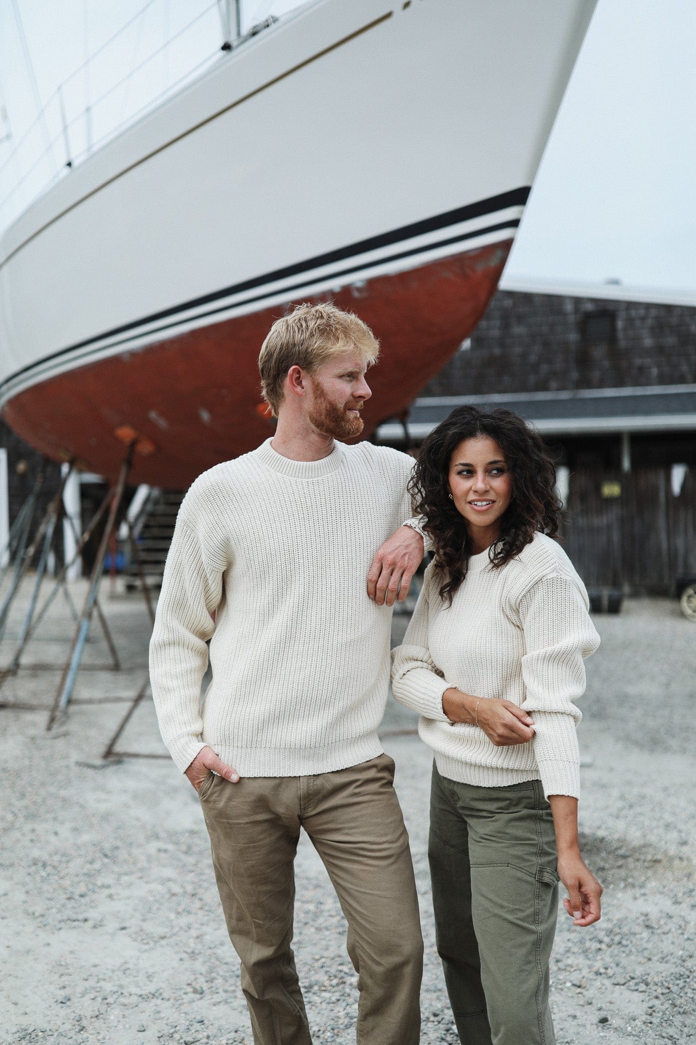 Whalerknits Sweaters Newport Shaker Knit Crewneck Sweater