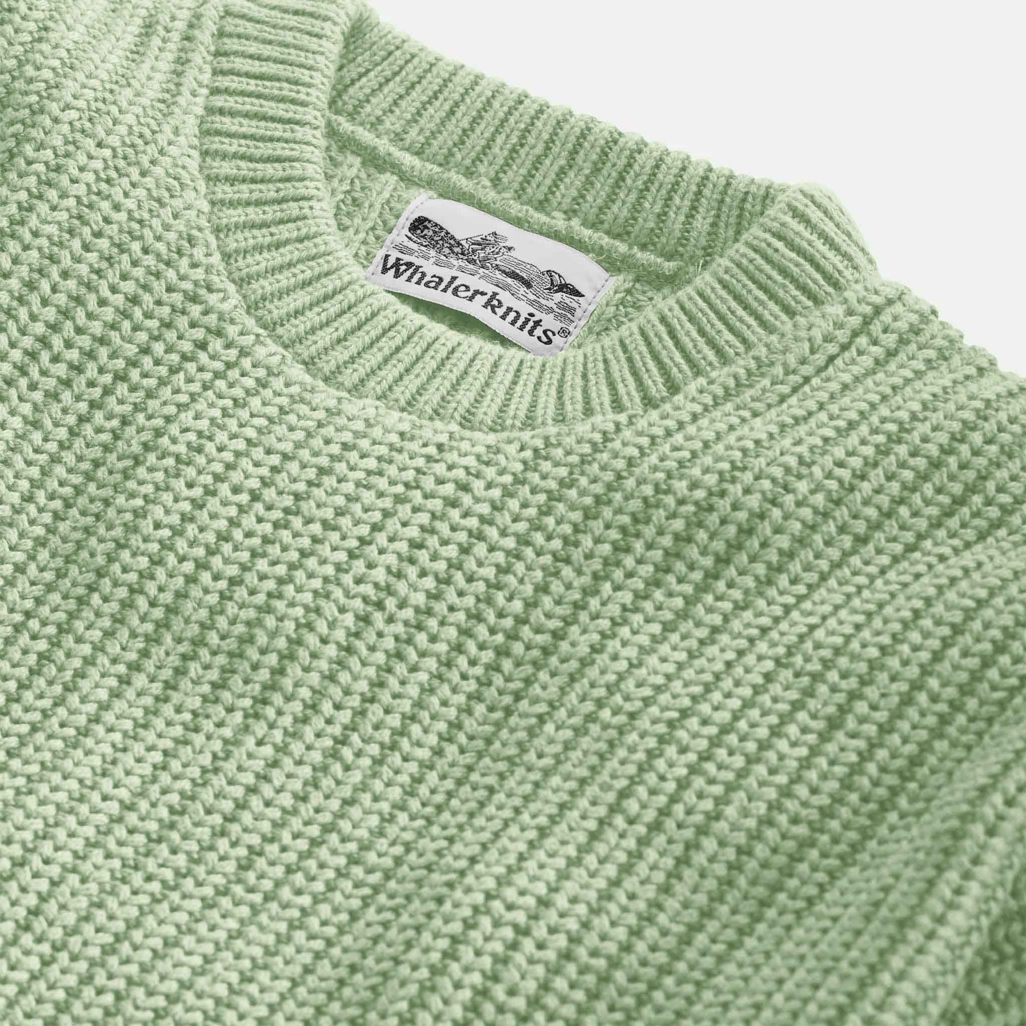 Whalerknits Sweaters Newport Shaker Knit Crewneck Sweater