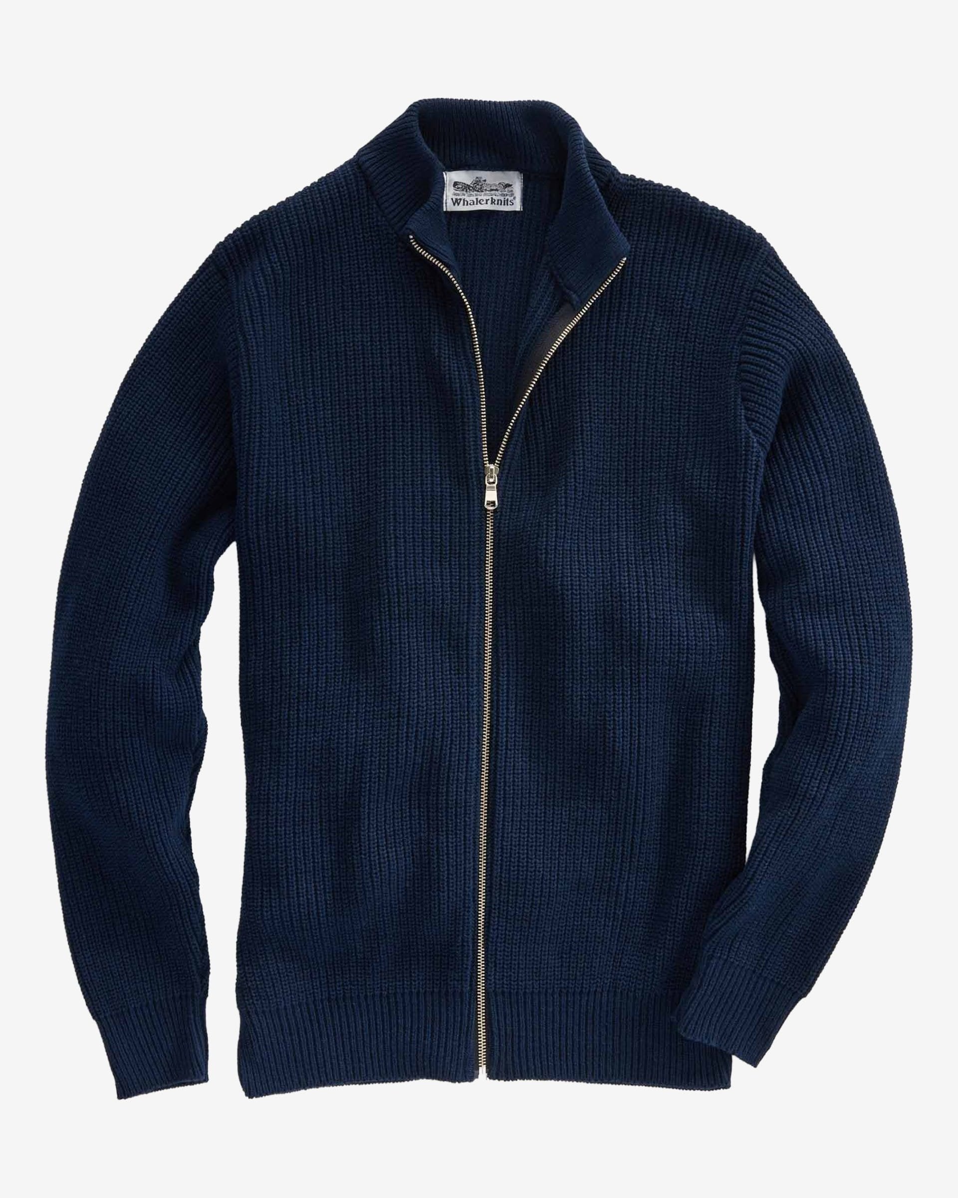 Cuttyhunk Full-Zip Cardigan - Cotton | Whalerknits