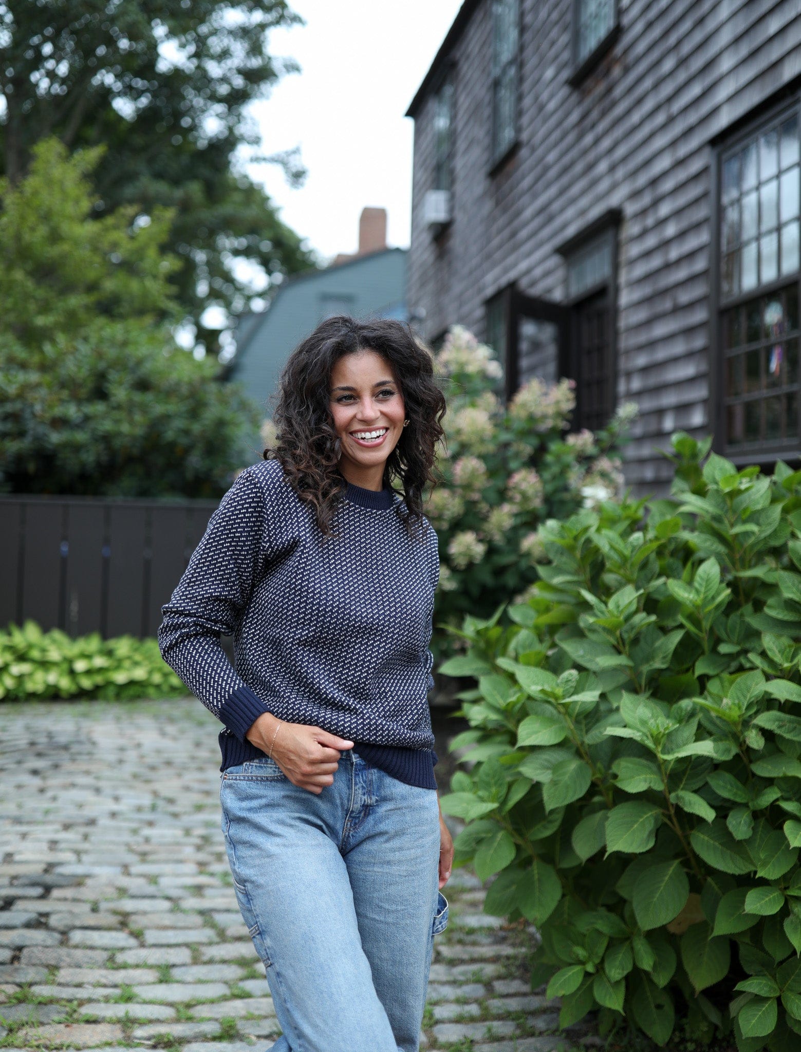 Sakonnet Birdseye Crewneck - Cotton Knit | Whalerknits