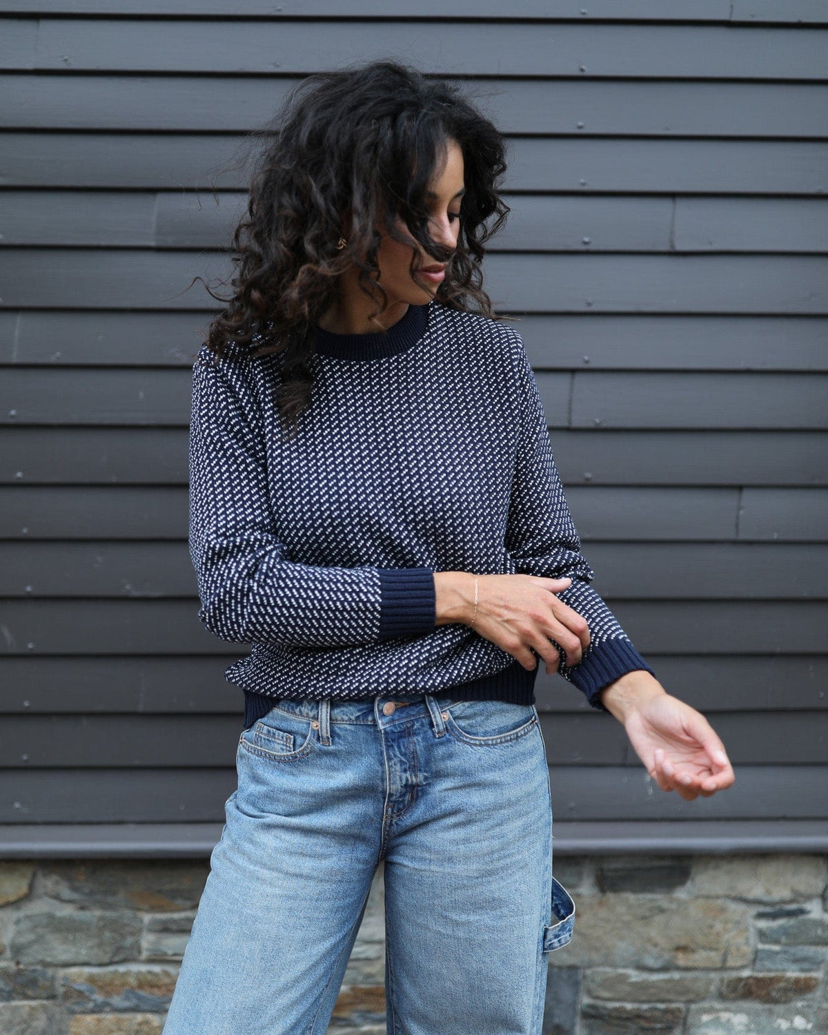 Whalerknits Sweaters Sakonnet Birdseye Crewneck Pullover