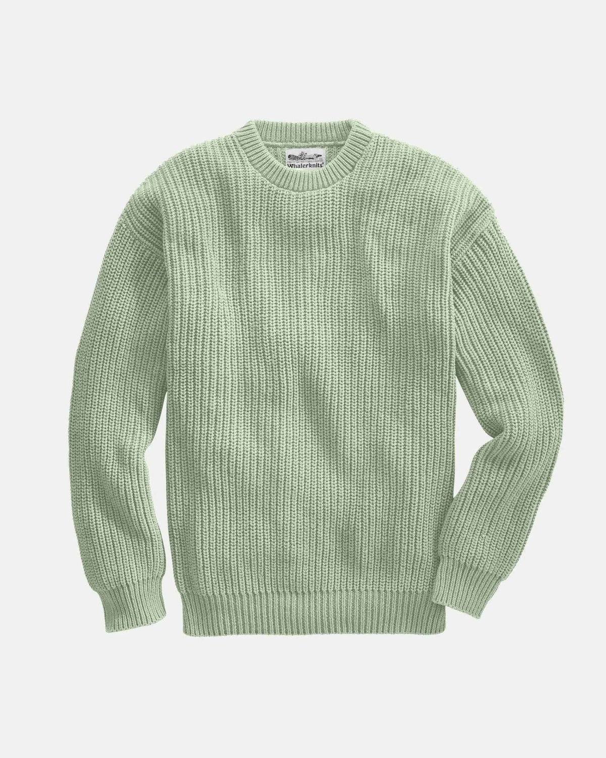 Whalerknits Sweaters XS / Seafoam Newport Shaker Knit Crewneck Sweater