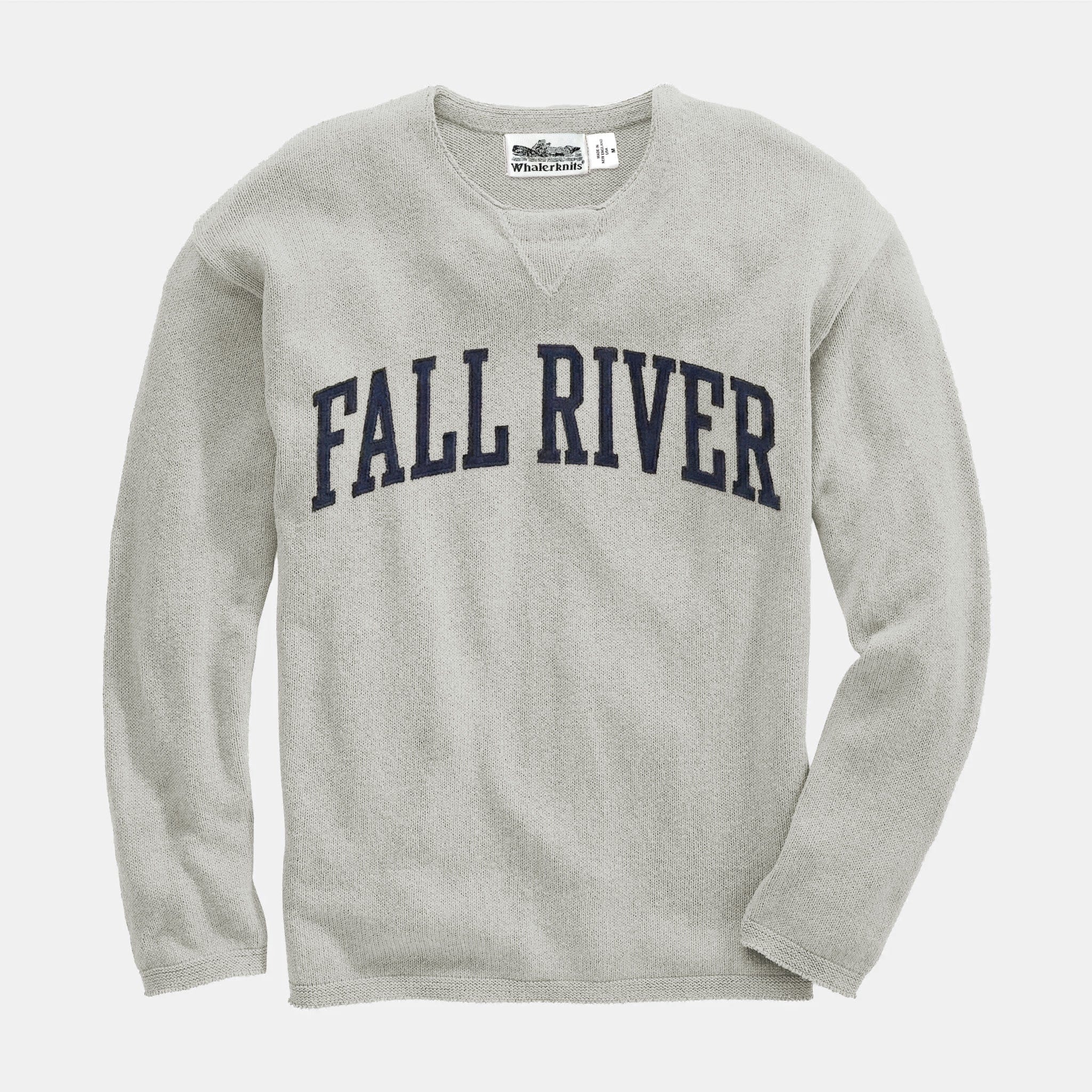 Whalerknits Sweaters XXS / Linen Fall River Hometown - Knit Sweatshirt Pullover