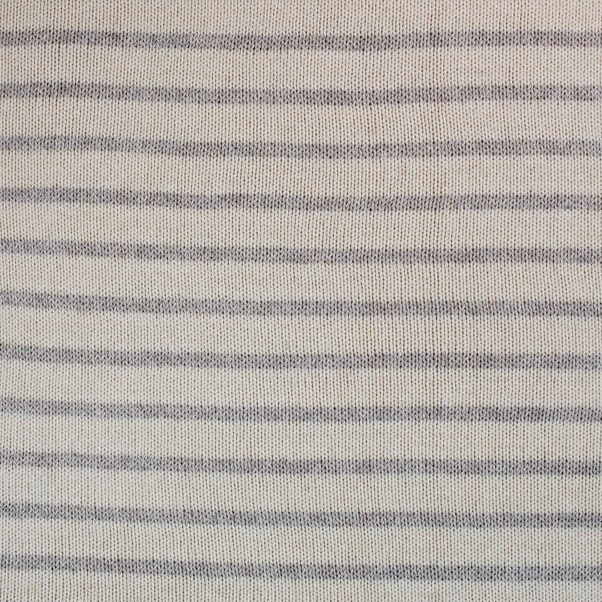 Whalerknits Throws Natural & Linen Mariner Striped Throw - 60" x 40" #Color_Natural / Linen