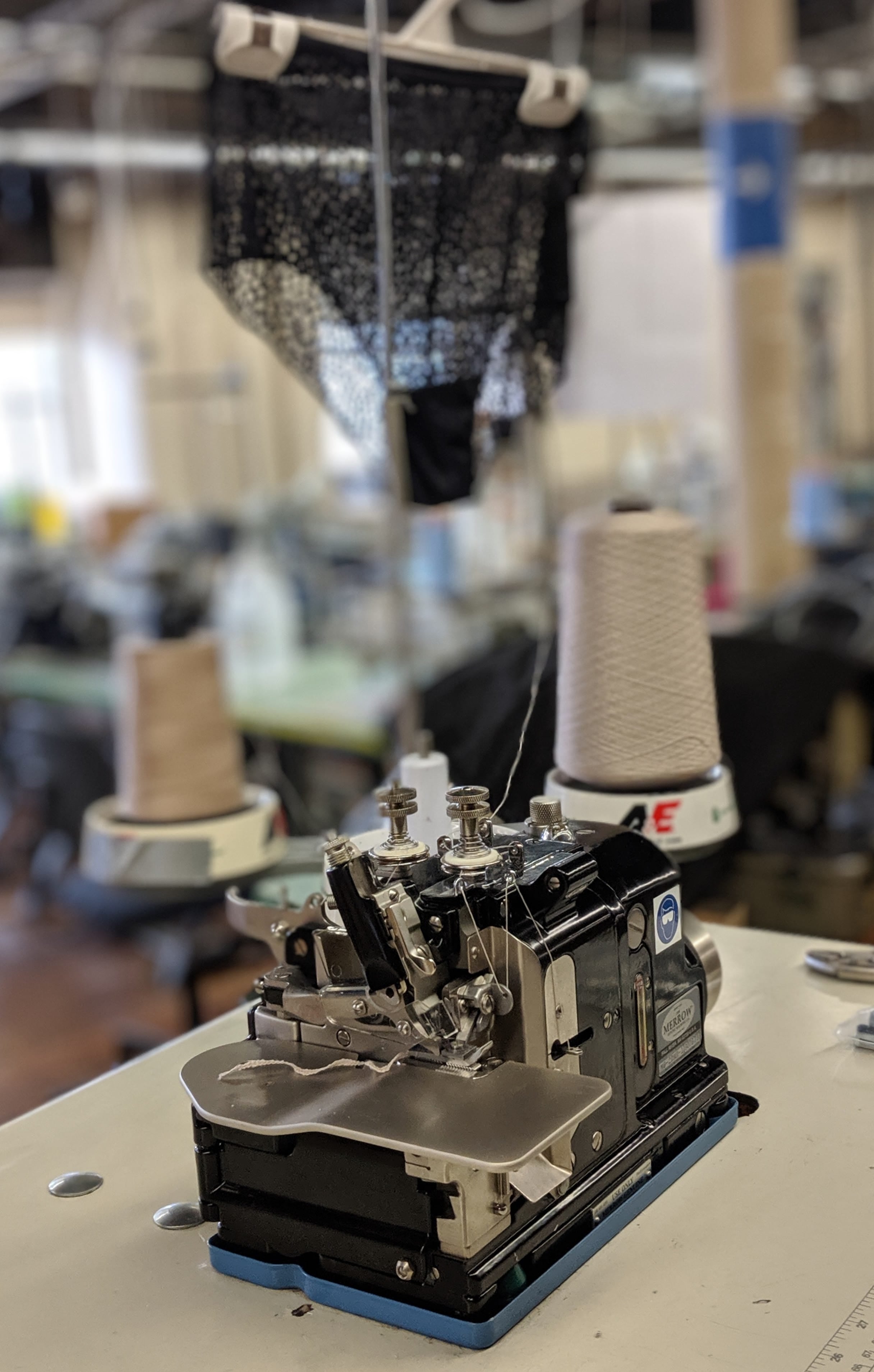 A Merrow machine on the factory floor