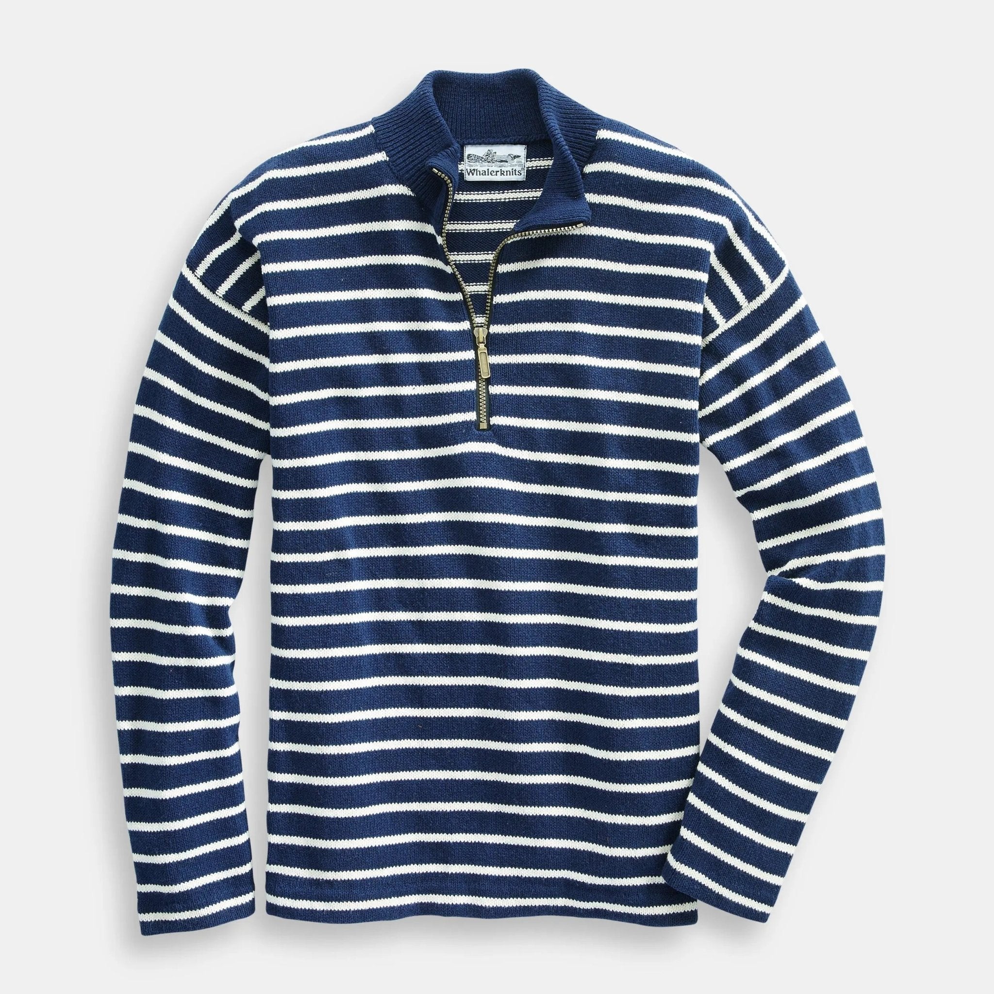 Nantucket Classic 1/4 Zip Sweater - Whalerknits - USA made Nantucket Classic 1/4 Zip Sweater - Whalerknits - USA made