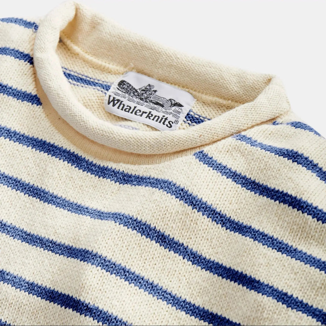 Nantucket Rollneck Sweater - Merrow Knits - USA made Knit Products