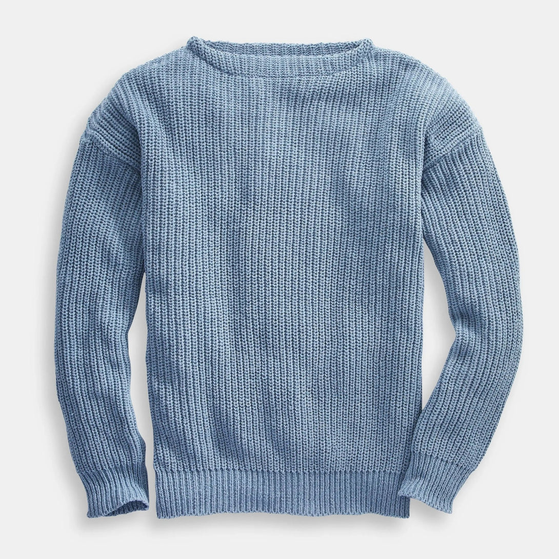 Newport Boatneck Sweater - Merrow Knits - USA made Knit Products