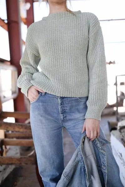 Newport Shaker Boatneck - Heavy Cotton | Whalerknits
