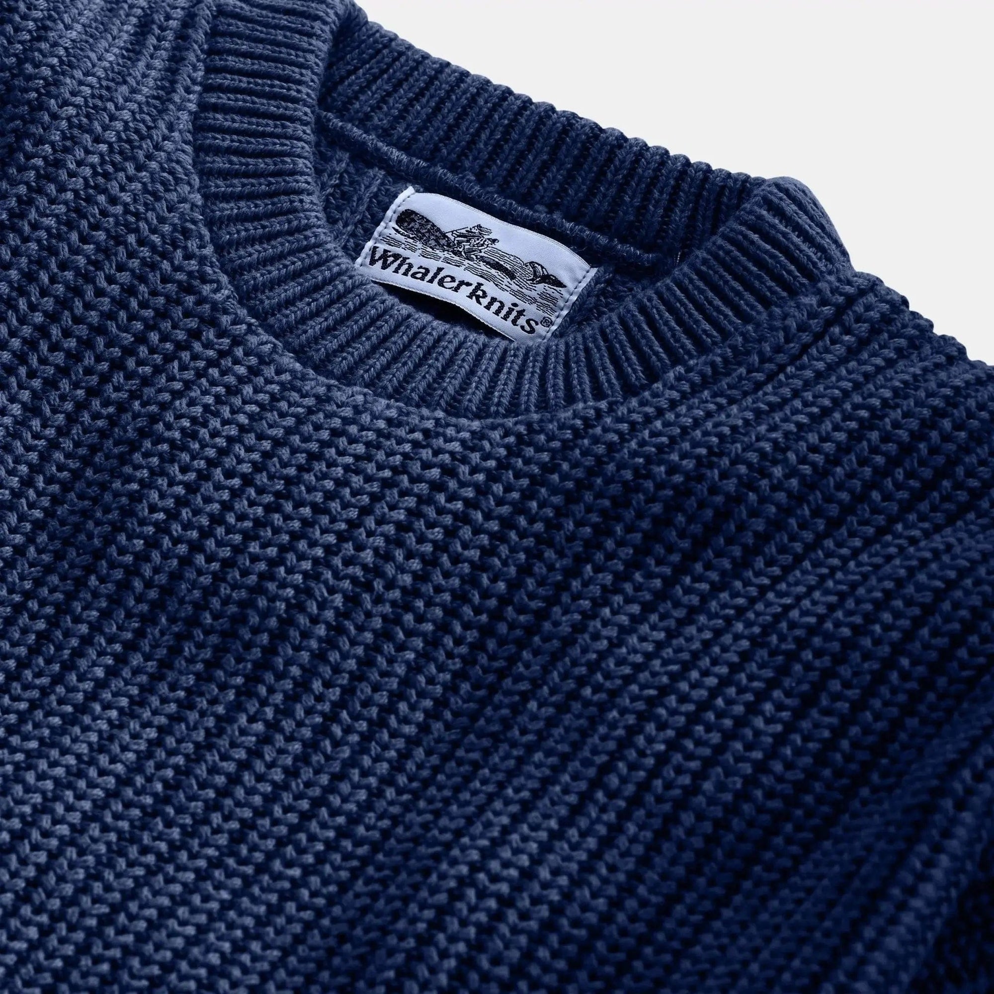 Whalerknits Sweaters Newport Shaker Knit Crewneck Sweater