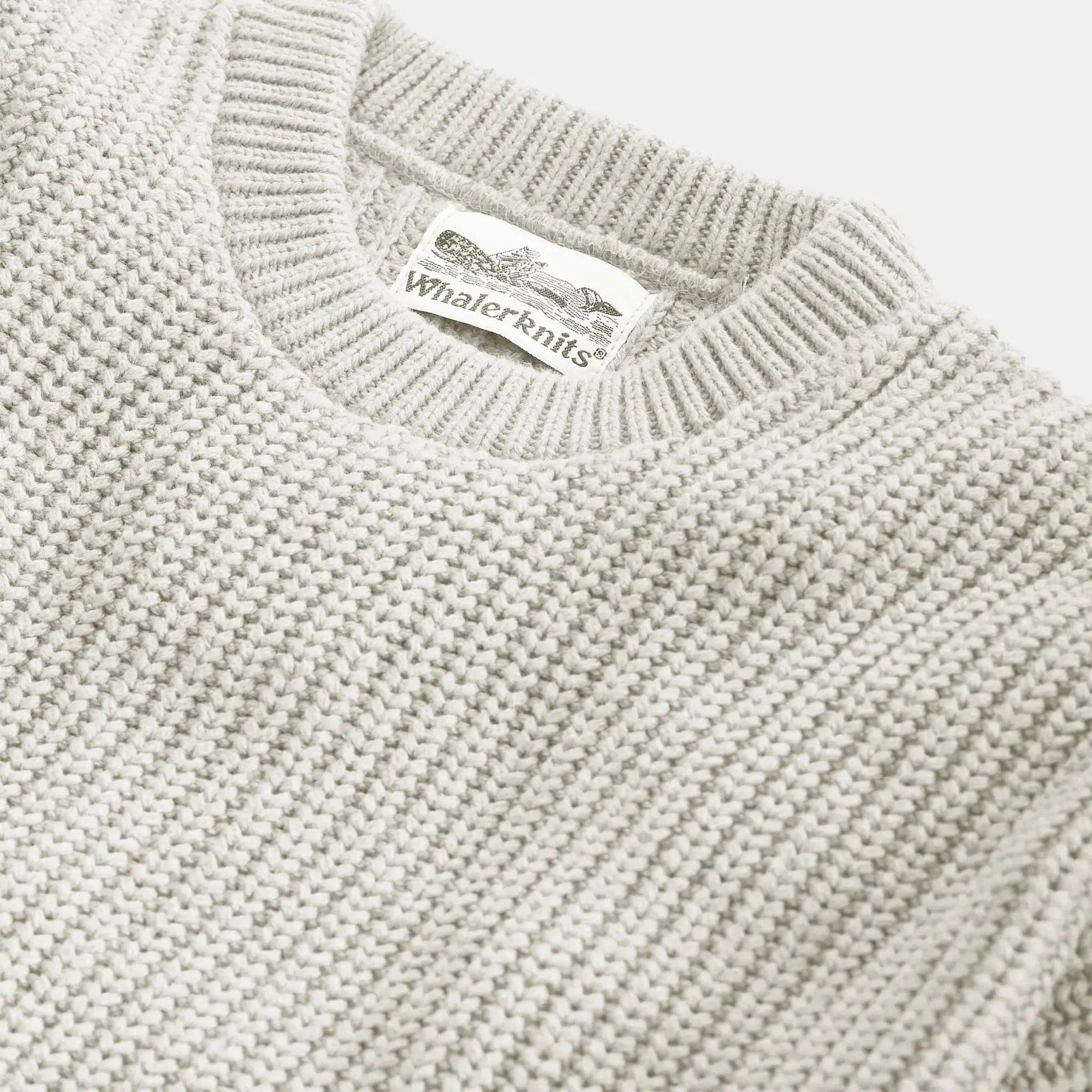Whalerknits Sweaters Newport Shaker Knit Crewneck Sweater