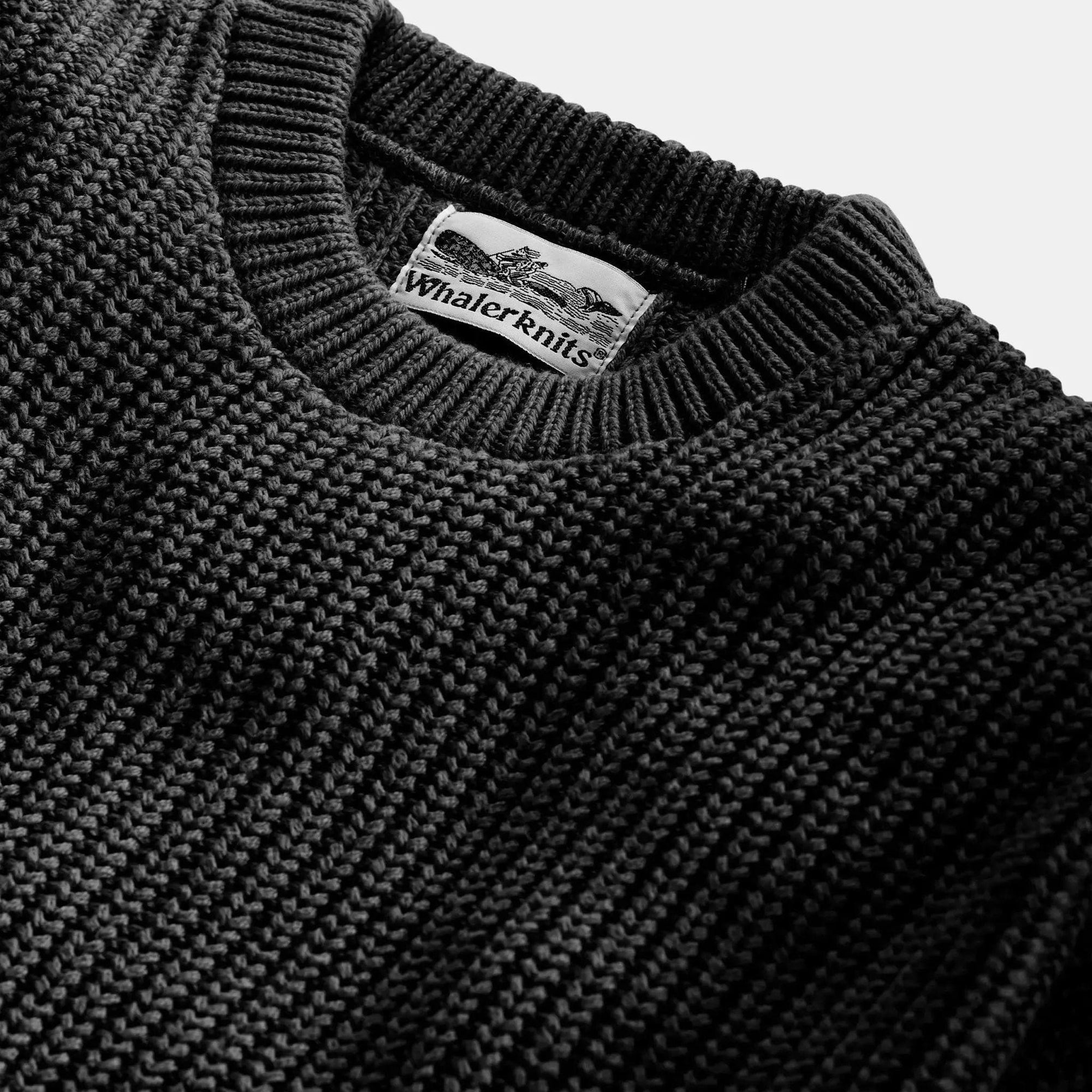 Whalerknits Sweaters Newport Shaker Knit Crewneck Sweater
