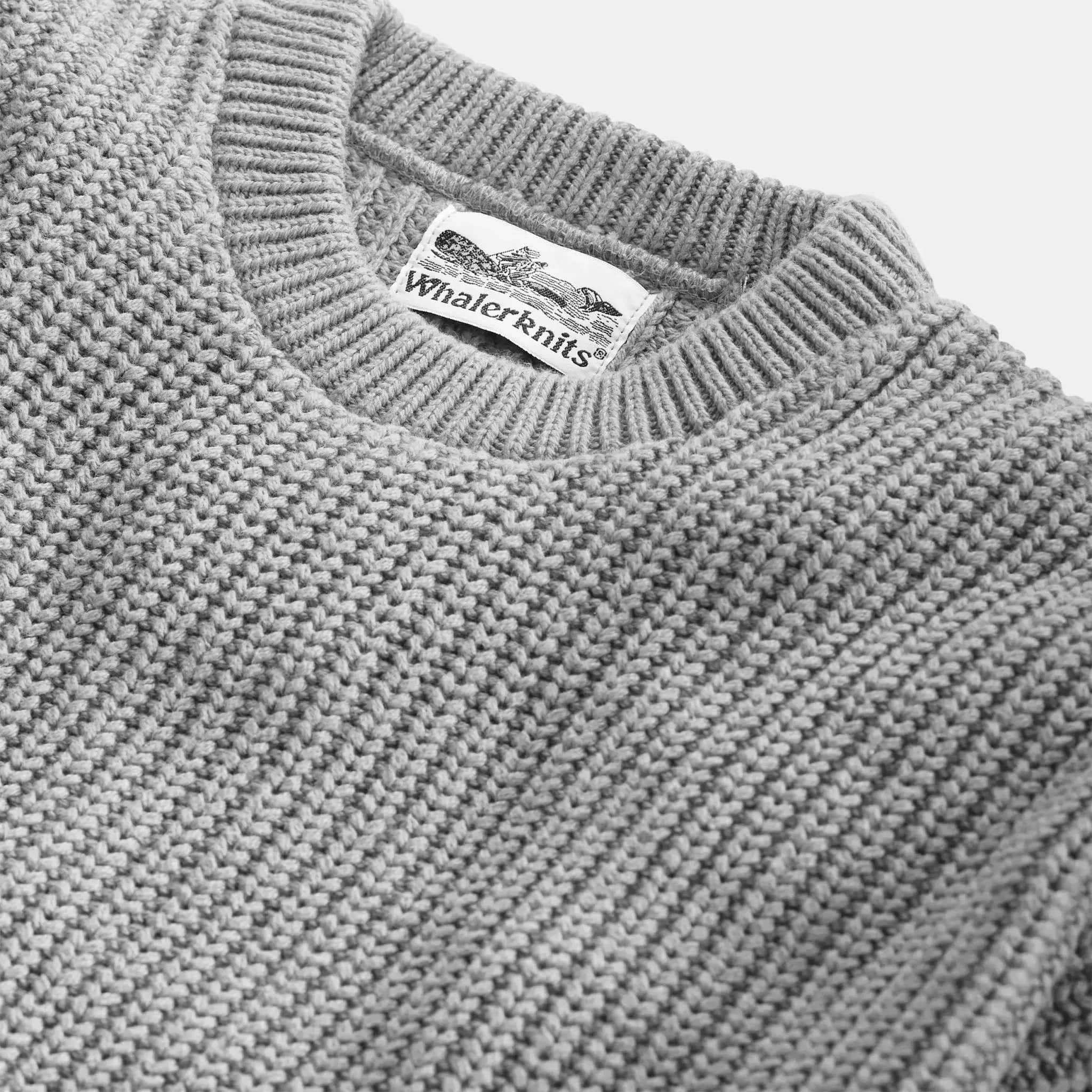 Whalerknits Sweaters Newport Shaker Knit Crewneck Sweater