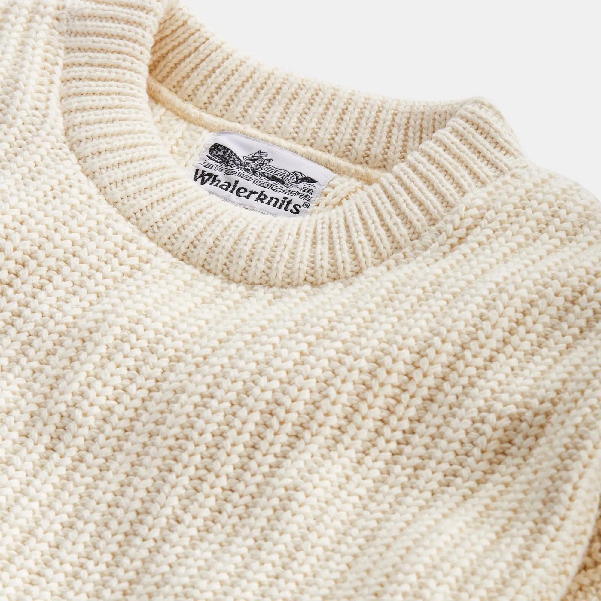 Whalerknits Sweaters Newport Shaker Knit Crewneck Sweater