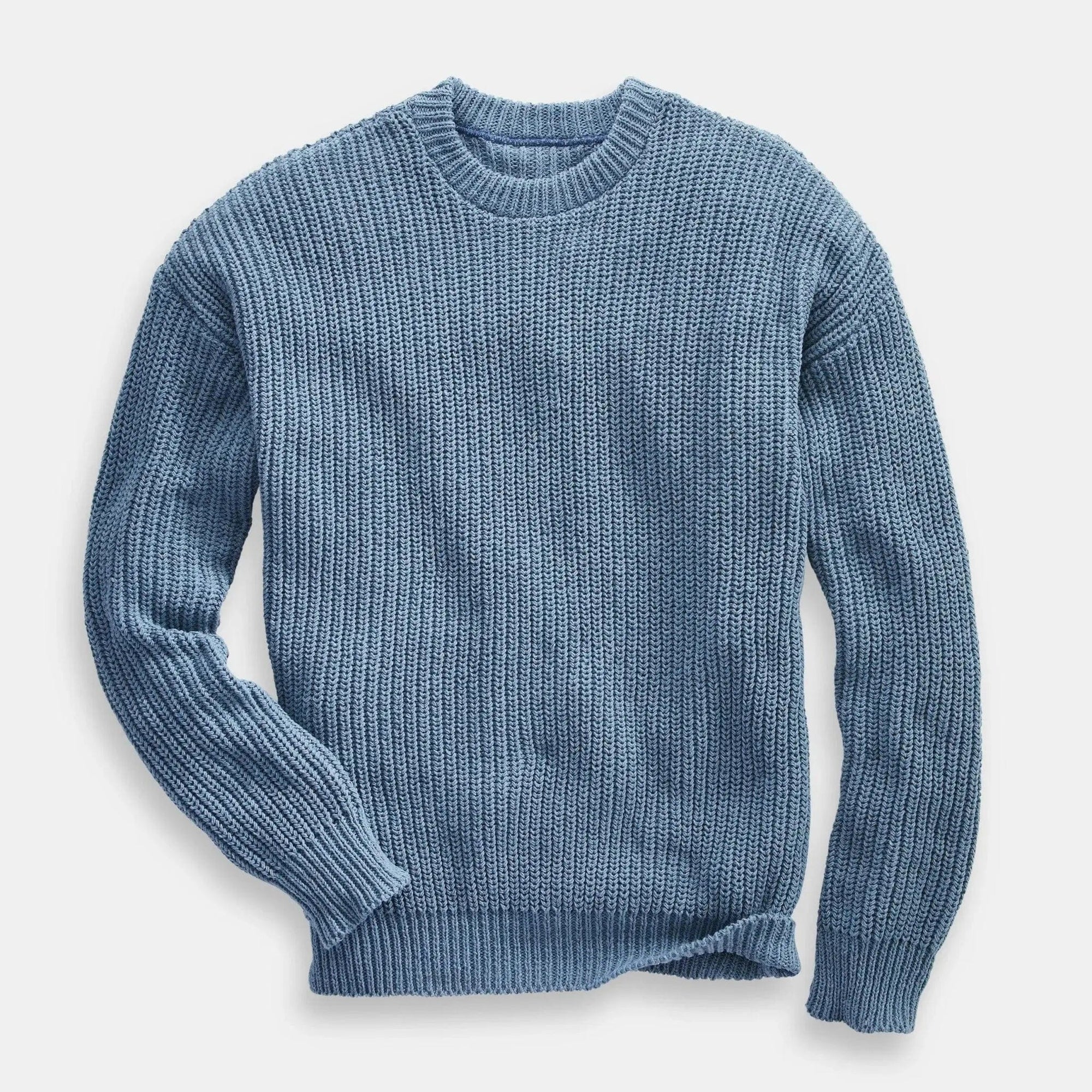 Whalerknits Sweaters XS / Atlantic Newport Shaker Knit Crewneck Sweater #Color_Atlantic