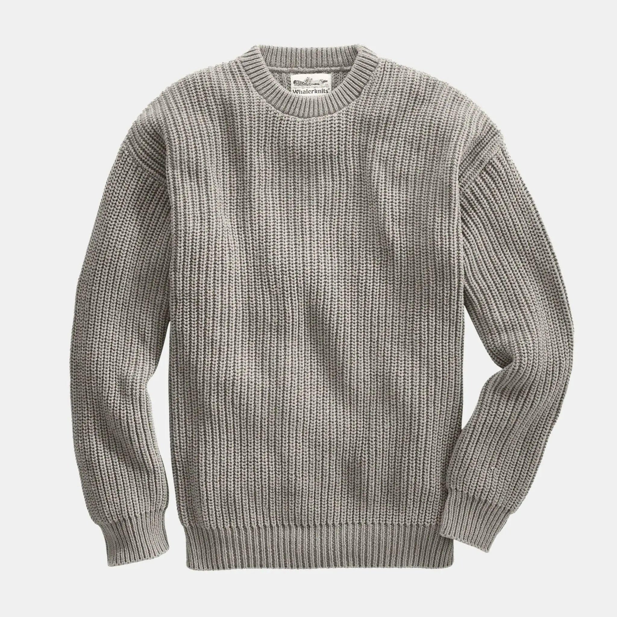 Newport Shaker Crewneck - Heavy Cotton | Whalerknits