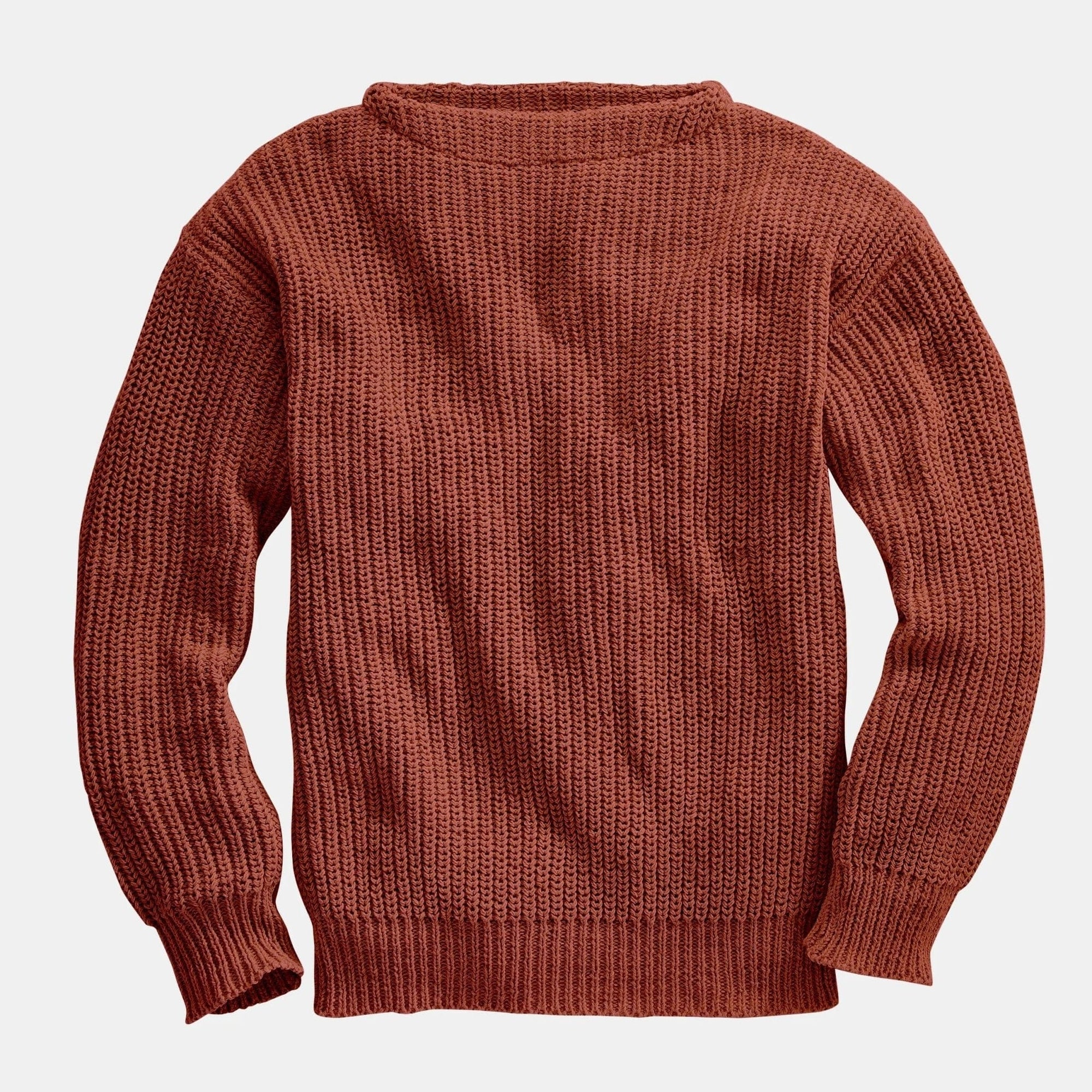 Whalerknits Sweaters XS / Nantucket Red Newport Shaker Boatneck Sweater #Color_Nantucket Red